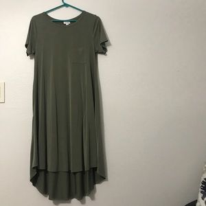 Small Olive Lularoe High-Low Dress!